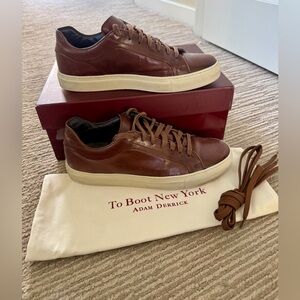 To Boot Men's brown Leather Sneakers, size 9